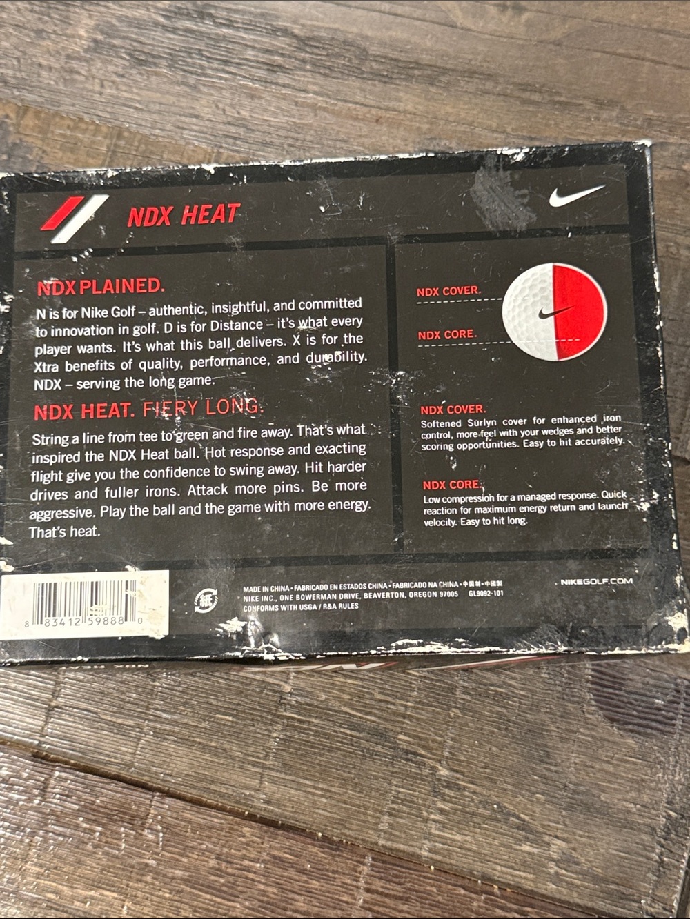 Nike Distance Golf NDX Heat golf balls with Logo 12 Golf Balls New in Box - Picture 15 of 16